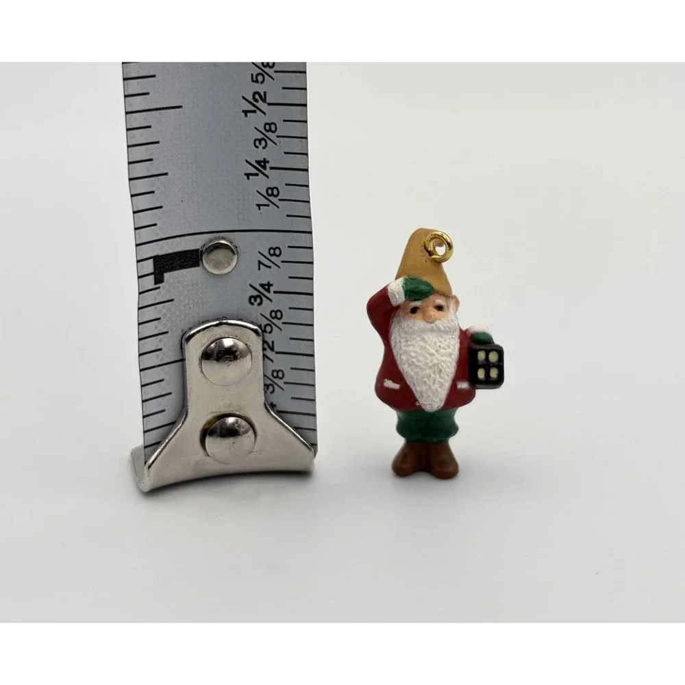 1993 Hallmark Keepsake Miniature Ornament Lighting a Path Gnome Lantern Vintage